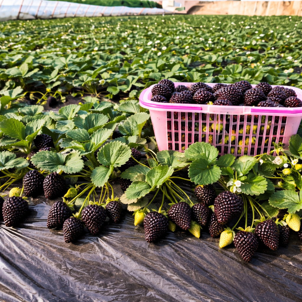 🍓Giant Black Diamond Strawberries Seeds – Sweet, Nutrient-Rich & Easy to Grow at Home