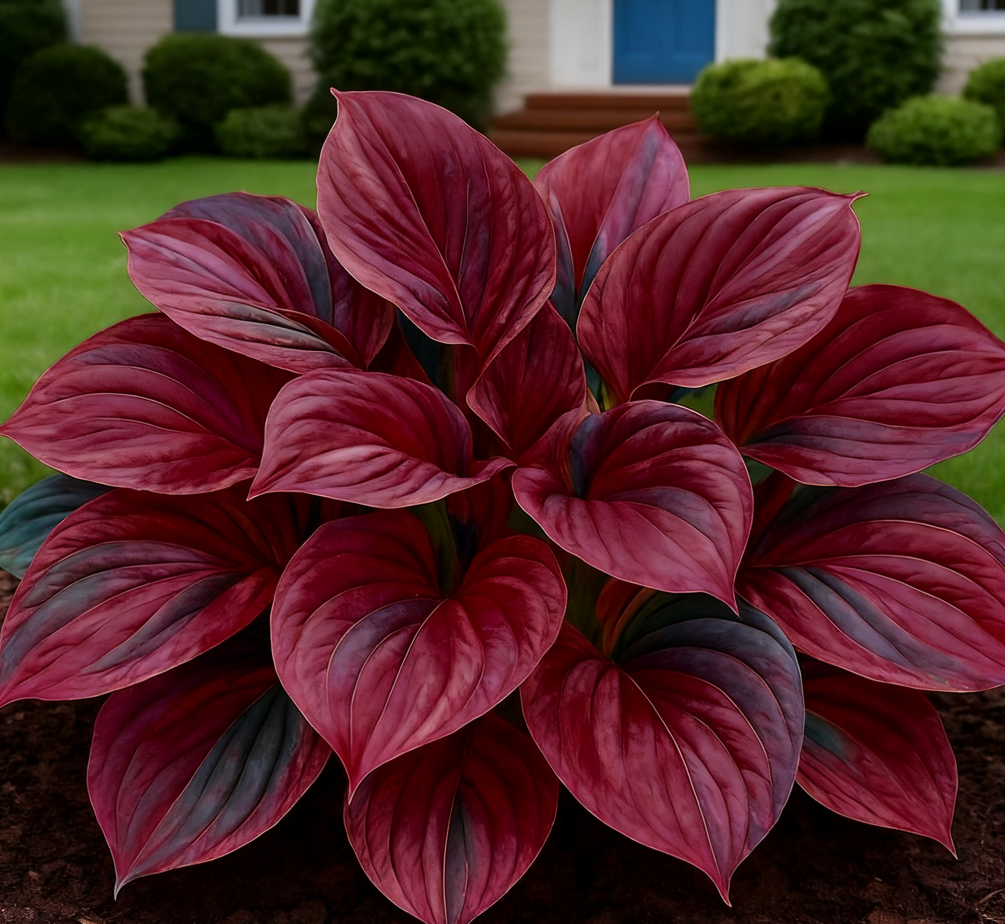 🔥Glow-in-the-Dark Garden Magic: Rare Dark Blue Flame Hostas Seeds