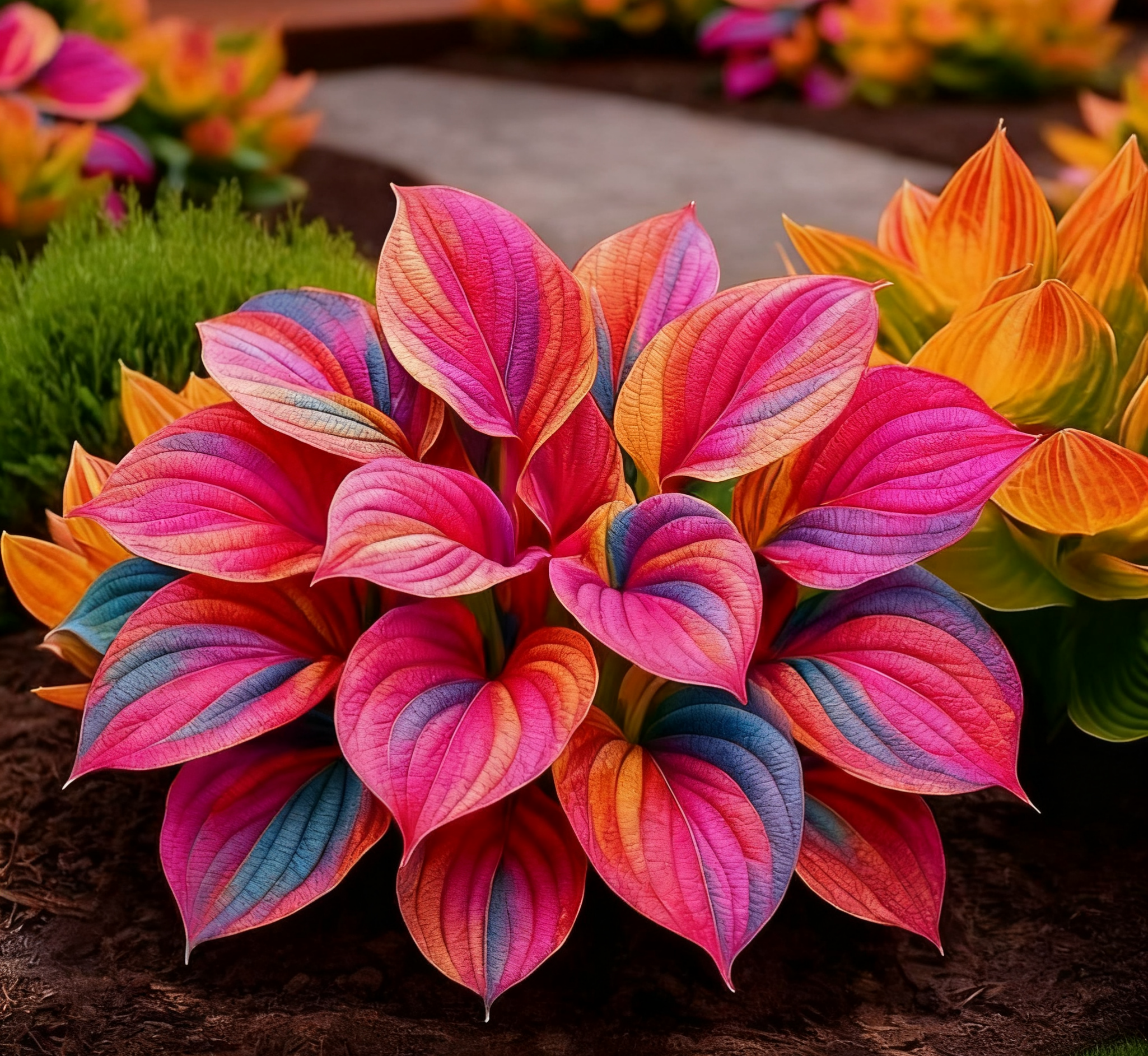 🔥Glow-in-the-Dark Garden Magic: Rare Dark Blue Flame Hostas Seeds