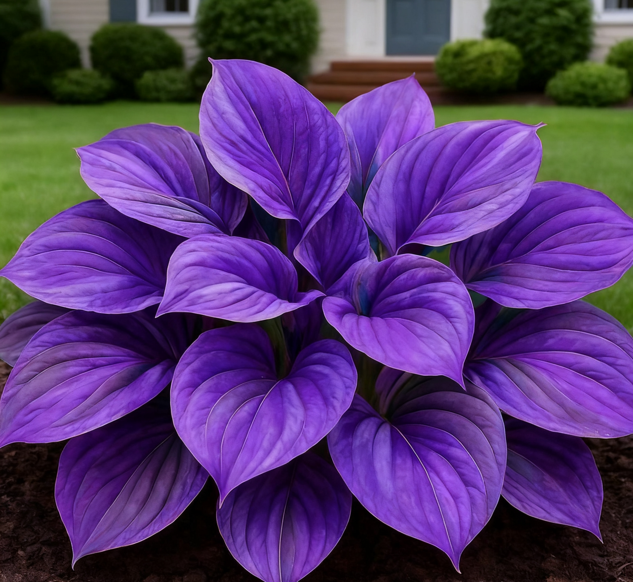 🌈Rare Multicolor Hosta Seeds – Unique Variegated Leaves for Eye🌸