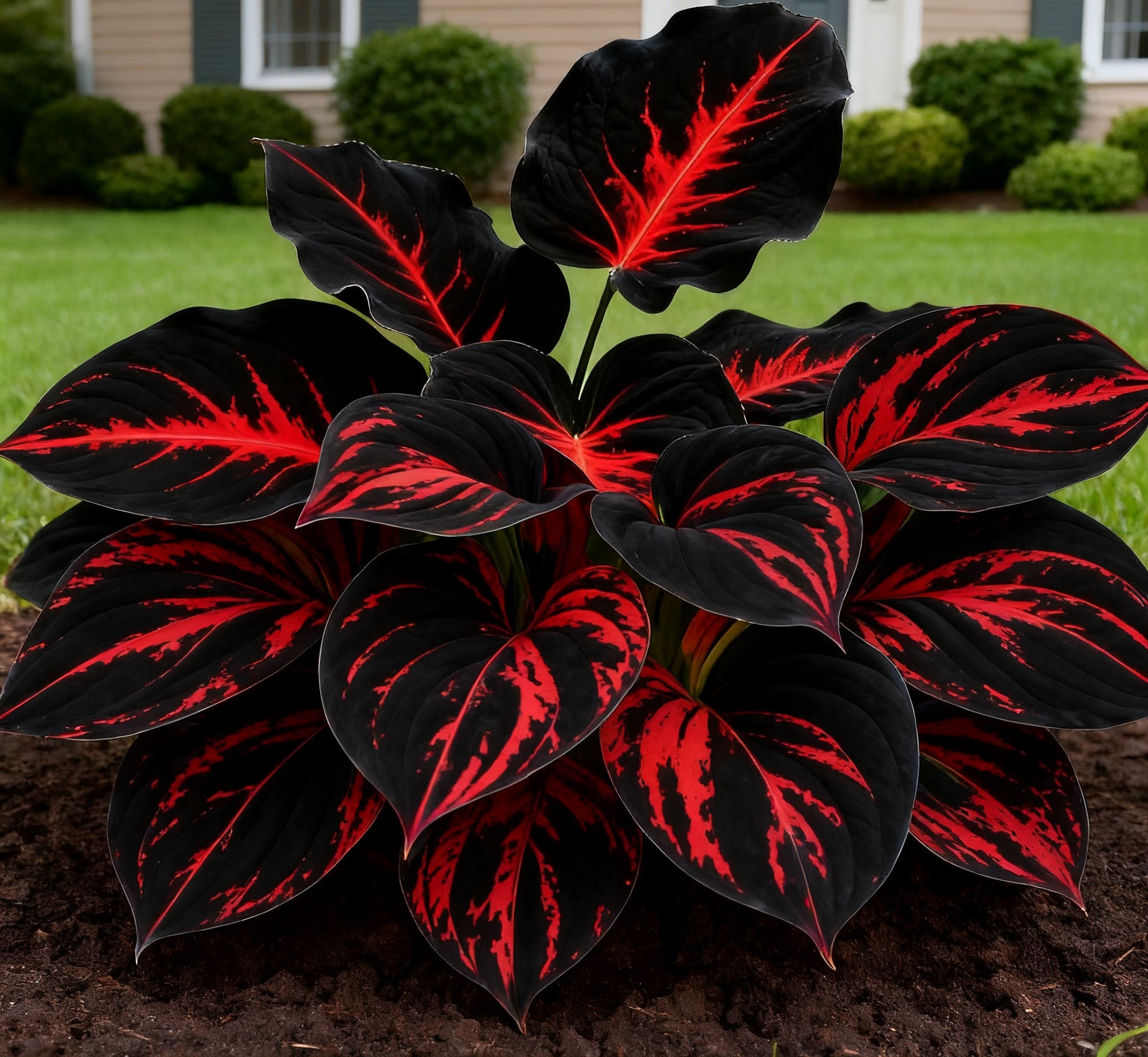 🔥Glow-in-the-Dark Garden Magic: Rare Dark Blue Flame Hostas Seeds