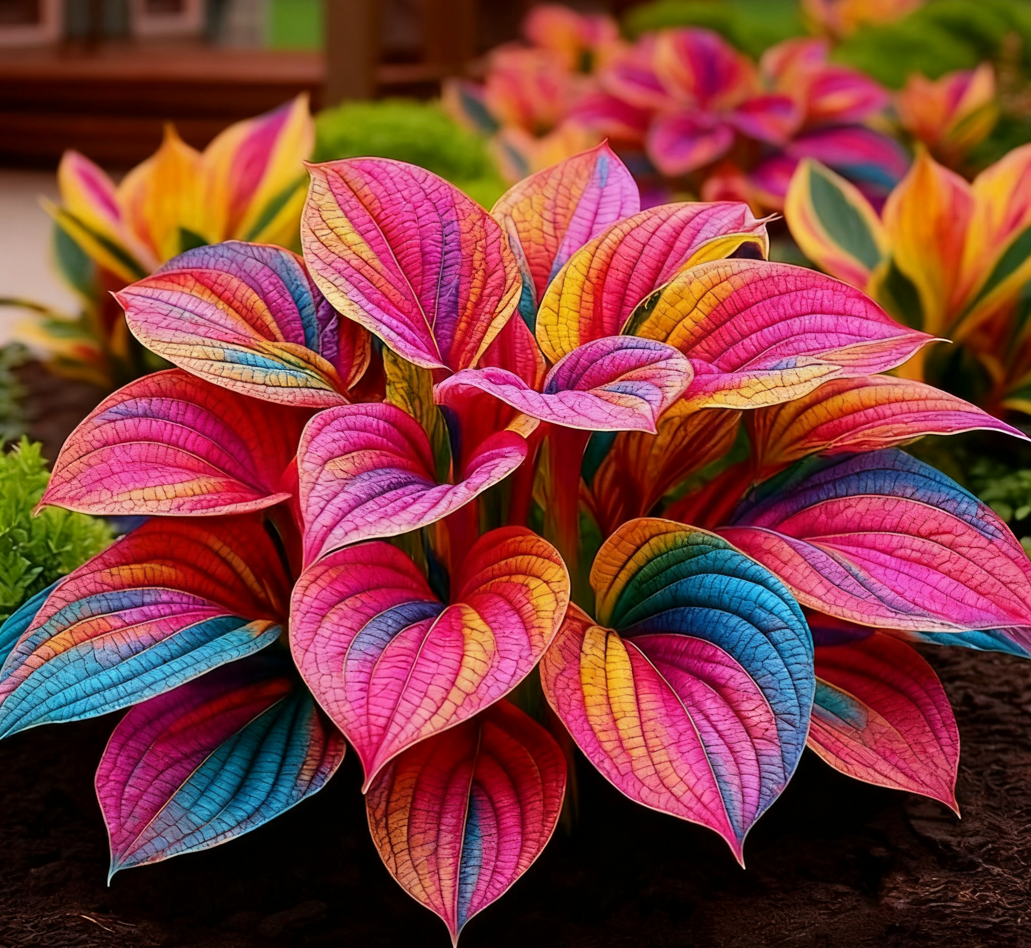 🔥Glow-in-the-Dark Garden Magic: Rare Dark Blue Flame Hostas Seeds