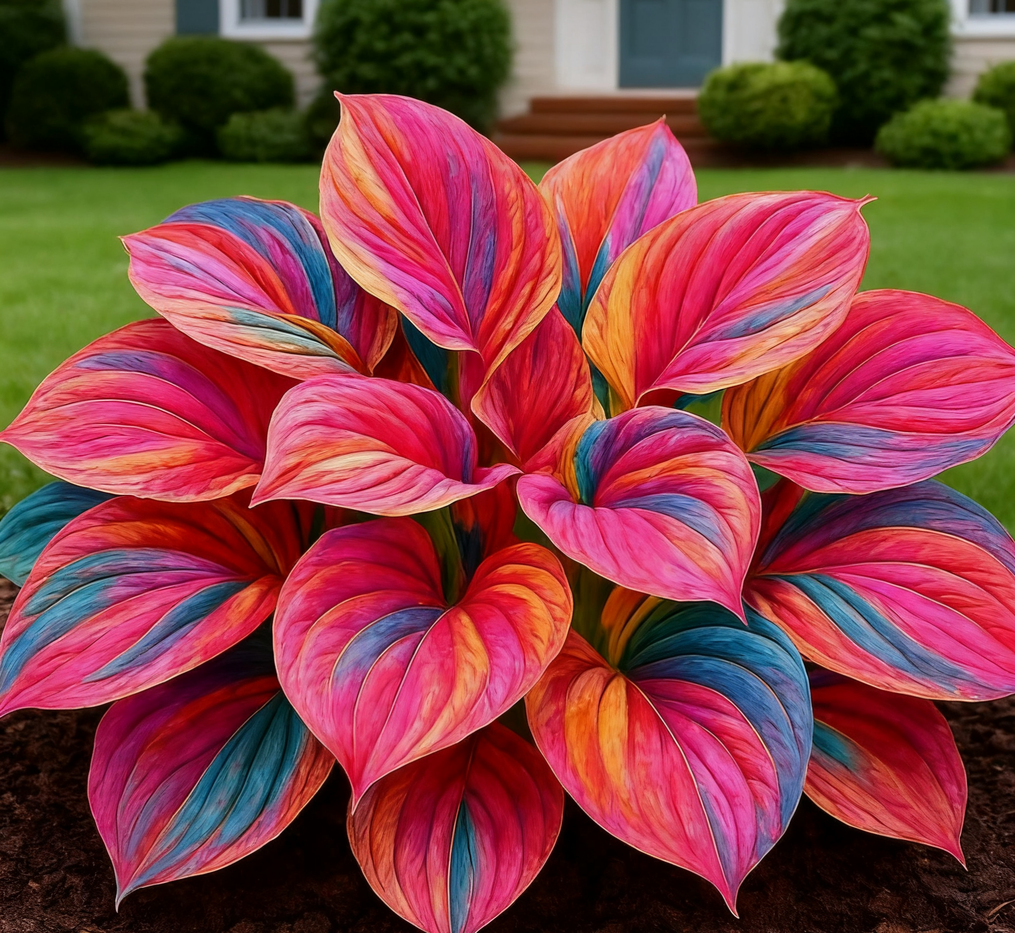 🔥Glow-in-the-Dark Garden Magic: Rare Dark Blue Flame Hostas Seeds
